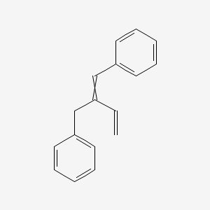 molecular formula C17H16 B14655180 Benzene, 1,1'-(2-ethenyl-1-propene-1,3-diyl)bis- CAS No. 50366-05-7