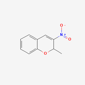 molecular formula C10H9NO3 B14655194 2-Methyl-3-nitro-2H-1-benzopyran CAS No. 40345-75-3
