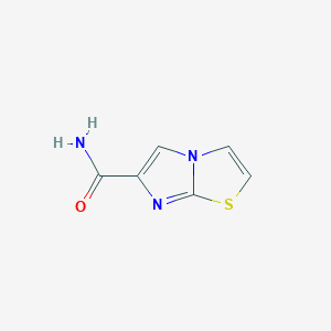 molecular formula C6H5N3OS B1465520 Imidazo[2,1-b][1,3]thiazole-6-carboxamide CAS No. 70705-39-4