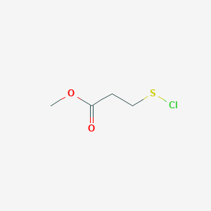 molecular formula C4H7ClO2S B14655210 Methyl 3-(chlorosulfanyl)propanoate CAS No. 41345-74-8