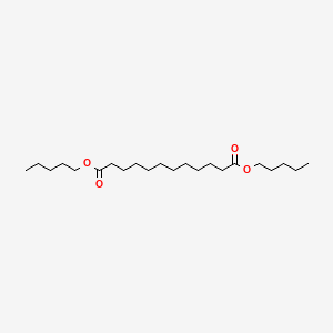 molecular formula C22H42O4 B14655250 Dipentyl dodecanedioate CAS No. 41792-53-4