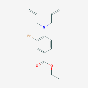 molecular formula C15H18BrNO2 B1465528 Ethyl 3-bromo-4-(diallylamino)benzoate CAS No. 1211511-06-6