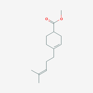 molecular formula C14H22O2 B14655321 Methyl 4-(4-methylpent-3-en-1-yl)cyclohex-3-ene-1-carboxylate CAS No. 53311-89-0