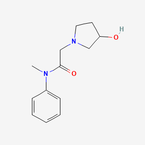 2-(3-hydroxypyrrolidin-1-yl)-N-methyl-N-phenylacetamide