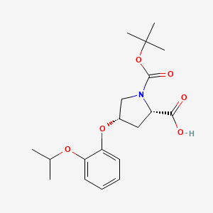 (2S,4S)-1-(tert-Butoxycarbonyl)-4-(2-isopropoxyphenoxy)-2-pyrrolidinecarboxylic acid