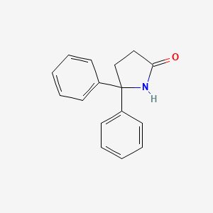 molecular formula C16H15NO B14655426 5,5-Diphenylpyrrolidin-2-one CAS No. 40052-79-7