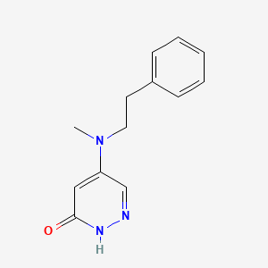 5-[Methyl(phenethyl)amino]-3-pyridazinol
