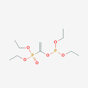 molecular formula C10H22O6P2 B14655537 Diethyl {1-[(diethoxyphosphanyl)oxy]ethenyl}phosphonate CAS No. 51906-65-1
