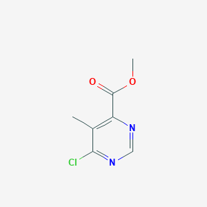 molecular formula C7H7ClN2O2 B1465569 Methyl 6-chloro-5-methyl-4-pyrimidinecarboxylate CAS No. 1211511-34-0