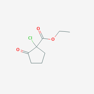 molecular formula C8H11ClO3 B14655909 Ethyl 1-chloro-2-oxocyclopentane-1-carboxylate CAS No. 42593-12-4