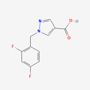 B1465602 1-[(2,4-difluorophenyl)methyl]-1H-pyrazole-4-carboxylic acid CAS No. 1271611-01-8