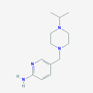 5-{[4-(Propan-2-yl)piperazin-1-yl]methyl}pyridin-2-amine