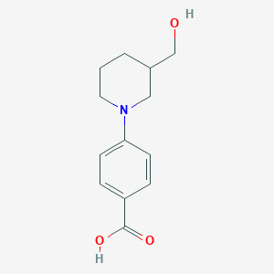 4-[3-(Hydroxymethyl)piperidin-1-yl]benzoic acid