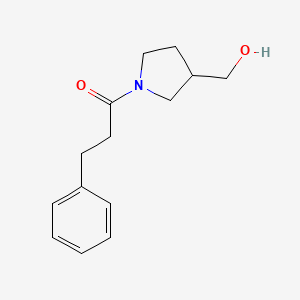 1-[3-(Hydroxymethyl)pyrrolidin-1-yl]-3-phenylpropan-1-one