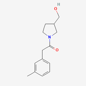 1-[3-(Hydroxymethyl)pyrrolidin-1-yl]-2-(3-methylphenyl)ethan-1-one