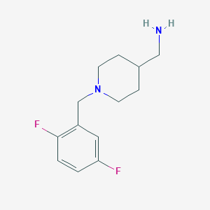 {1-[(2,5-Difluorophenyl)methyl]piperidin-4-yl}methanamine