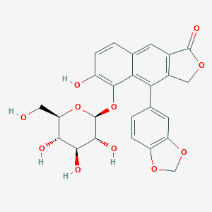 molecular formula C25H22O11 B146561 艾伦苷 CAS No. 131189-74-7