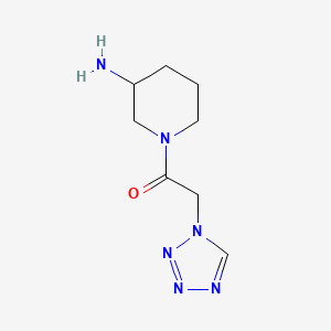 1-(3-aminopiperidin-1-yl)-2-(1H-1,2,3,4-tetrazol-1-yl)ethan-1-one
