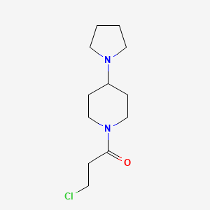 3-Chloro-1-[4-(pyrrolidin-1-yl)piperidin-1-yl]propan-1-one