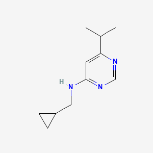 N-(cyclopropylmethyl)-6-(propan-2-yl)pyrimidin-4-amine