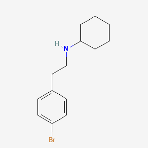 molecular formula C14H20BrN B1465650 N-[2-(4-bromophenyl)ethyl]cyclohexanamine CAS No. 1184428-42-9