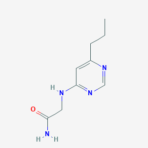 molecular formula C9H14N4O B1465657 2-[(6-Propylpyrimidin-4-yl)amino]acetamide CAS No. 1249593-86-9
