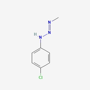 molecular formula C7H8ClN3 B14656843 1-(4-Chlorophenyl)-3-methyltriazene CAS No. 40843-82-1