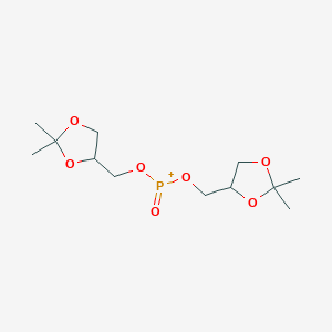 molecular formula C12H22O7P+ B14656845 Bis[(2,2-dimethyl-1,3-dioxolan-4-yl)methoxy](oxo)phosphanium CAS No. 53225-54-0