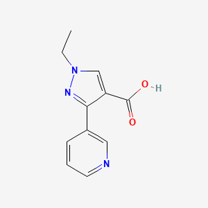 B1465692 1-ethyl-3-(pyridin-3-yl)-1H-pyrazole-4-carboxylic acid CAS No. 1247378-82-0
