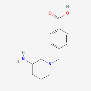 4-[(3-Aminopiperidin-1-yl)methyl]benzoic acid