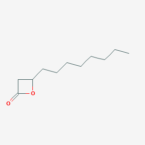 molecular formula C11H20O2 B14656985 4-Octyloxetan-2-one CAS No. 51758-17-9