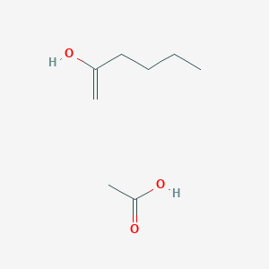 molecular formula C8H16O3 B14657039 Acetic acid;hex-1-en-2-ol CAS No. 52149-26-5