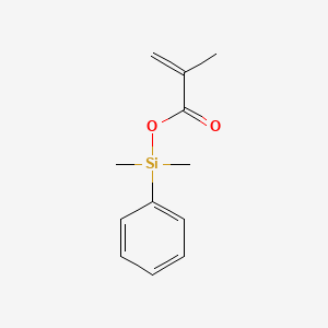 molecular formula C12H16O2Si B14657042 Dimethyl(phenyl)silyl 2-methylprop-2-enoate CAS No. 46376-52-7