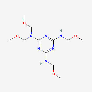 molecular formula C11H22N6O4 B14657053 N~2~,N~2~,N~4~,N~6~-Tetrakis(methoxymethyl)-1,3,5-triazine-2,4,6-triamine CAS No. 52825-43-1