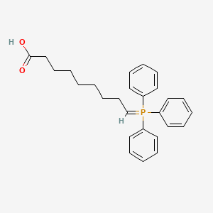 molecular formula C27H31O2P B14657072 9-(Triphenyl-lambda~5~-phosphanylidene)nonanoic acid CAS No. 52956-95-3