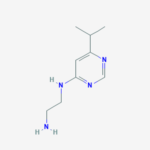 molecular formula C9H16N4 B1465710 N1-[6-(propan-2-yl)pyrimidin-4-yl]ethane-1,2-diamine CAS No. 1306259-39-1