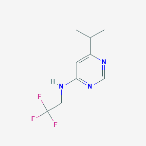 6-(propan-2-yl)-N-(2,2,2-trifluoroethyl)pyrimidin-4-amine