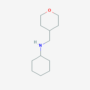 N-[(oxan-4-yl)methyl]cyclohexanamine