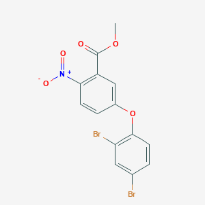 molecular formula C14H9Br2NO5 B14657142 Methyl 5-(2,4-dibromophenoxy)-2-nitrobenzoate CAS No. 51282-61-2