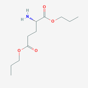 molecular formula C11H21NO4 B14657147 Dipropyl L-glutamate CAS No. 45172-24-5