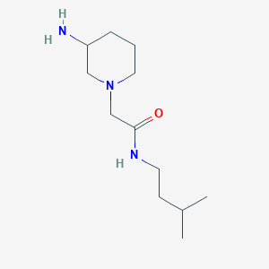 2-(3-aminopiperidin-1-yl)-N-(3-methylbutyl)acetamide