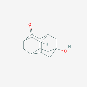 molecular formula C14H18O2 B14657203 9-Hydroxy-3-diamantanone 