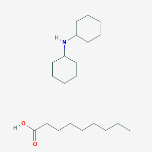 molecular formula C21H41NO2 B14657208 N-cyclohexylcyclohexanamine;nonanoic acid CAS No. 41601-13-2