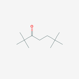 molecular formula C11H22O B14657228 2,2,6,6-Tetramethylheptan-3-one CAS No. 40239-53-0