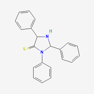 molecular formula C21H18N2S B14657316 2,3,5-Triphenylimidazolidine-4-thione CAS No. 50530-28-4