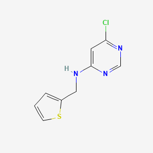 molecular formula C9H8ClN3S B1465735 6-chloro-N-(thiophen-2-ylmethyl)pyrimidin-4-amine CAS No. 1248059-32-6
