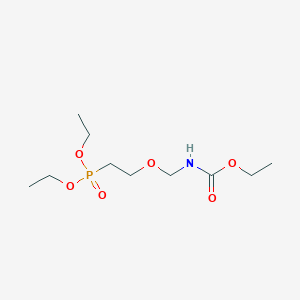 molecular formula C10H22NO6P B14657374 Diethyl (2-{[(ethoxycarbonyl)amino]methoxy}ethyl)phosphonate CAS No. 52322-18-6