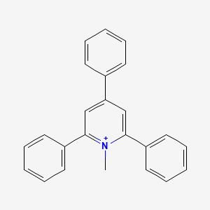 molecular formula C24H20N+ B14657436 Pyridinium, 1-methyl-2,4,6-triphenyl- CAS No. 47442-31-9