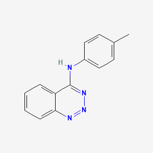 molecular formula C14H12N4 B14657441 N-(4-Methylphenyl)-1,2,3-benzotriazin-4-amine CAS No. 52697-89-9