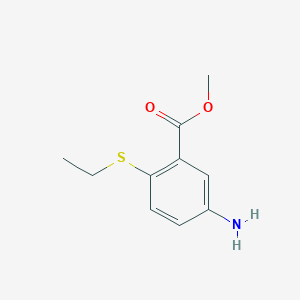 5-Amino-2-ethylsulfanylbenzoic acid methyl ester